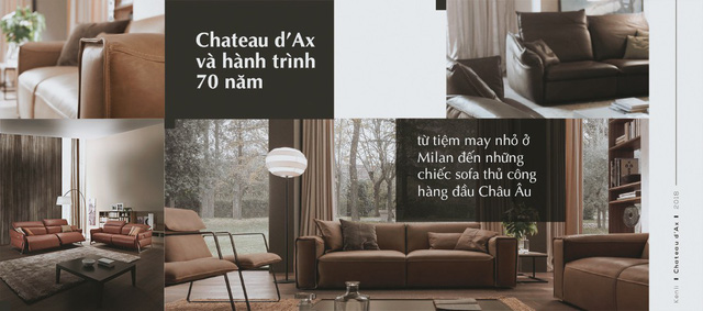 5 sai lầm nên tránh khi mua sofa phòng khách 1 Thương hiệu sofa Chateu d'Ax