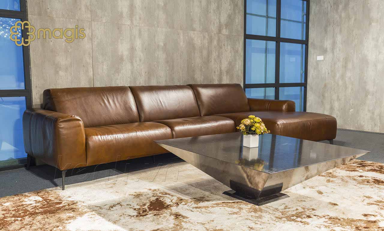 4 mẫu bàn trà sofa nhập khẩu cho tổ ấm hiện đại 5 bàn trà Lythos ghế sofa nâu