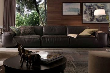 Sự kết hợp đậm chất Italia của sofa và bàn trà