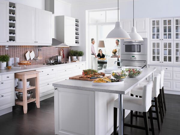 Những điều cần biết về phòng thủy nhà bếp 5 phòng bếp màu trắng