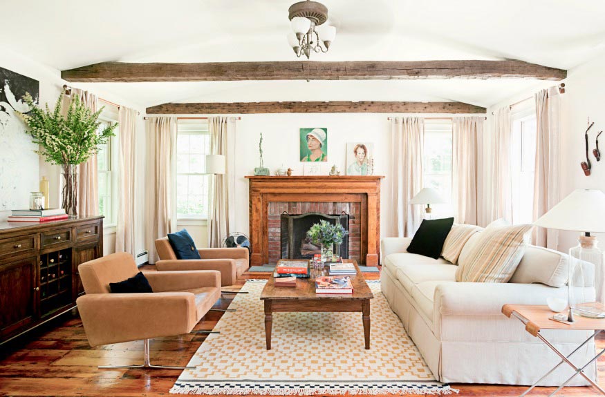 Kê sofa trong tổ ấm thế nào cho hợp phòng thủy và hút tài lộc 3 bàn gỗ ghế sofa màu sáng