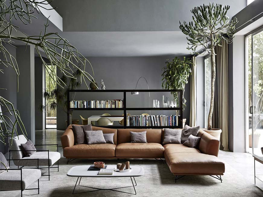 Biệt thự kiểu Ý - Xu hướng mới của giới tải app mb66 Việt 5 ghế sofa da nâu ý