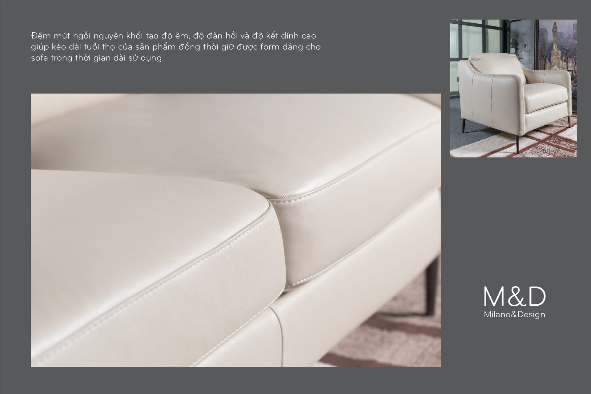ghế sofa da trắng