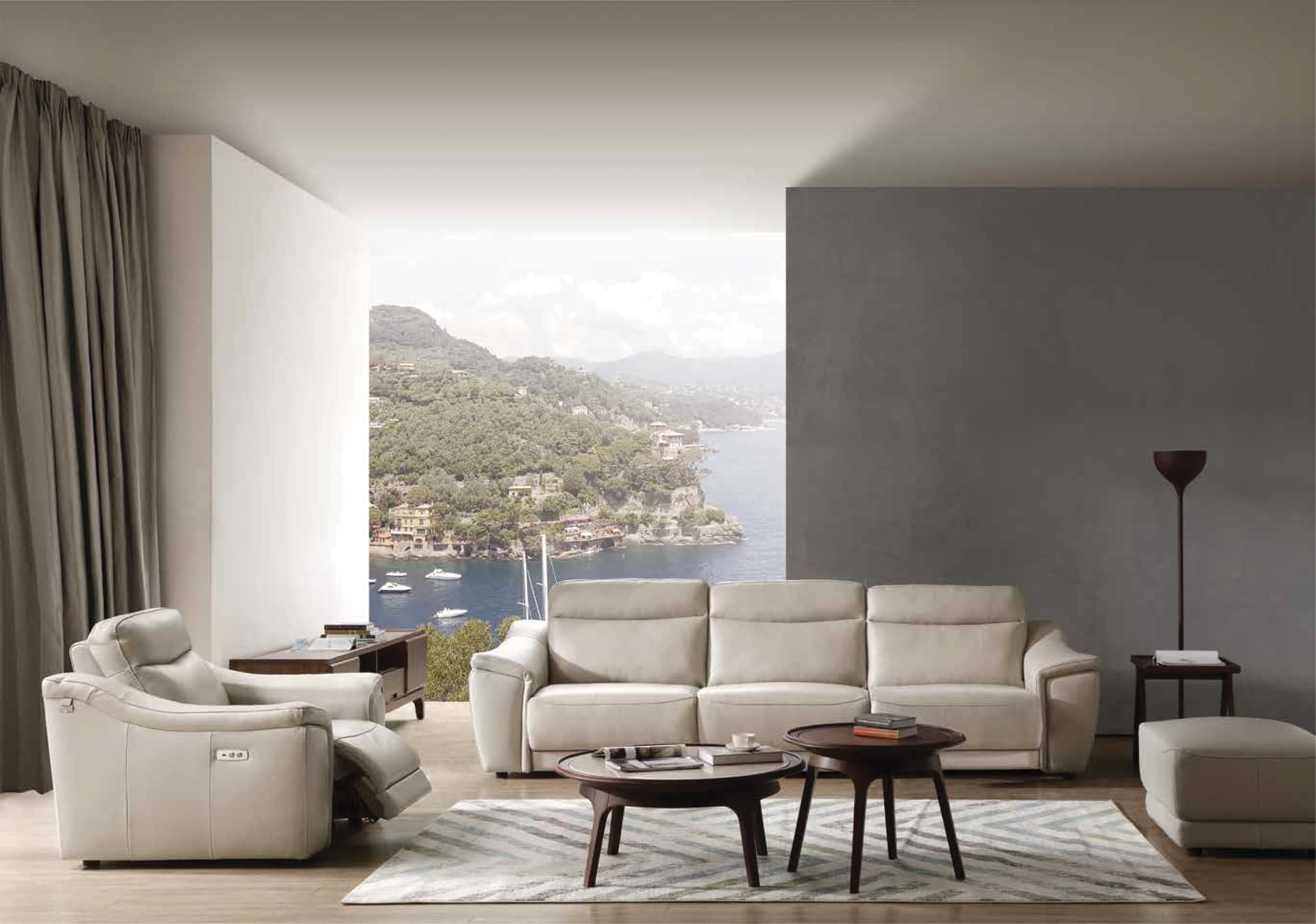Sofa da EE27 văng thẳng