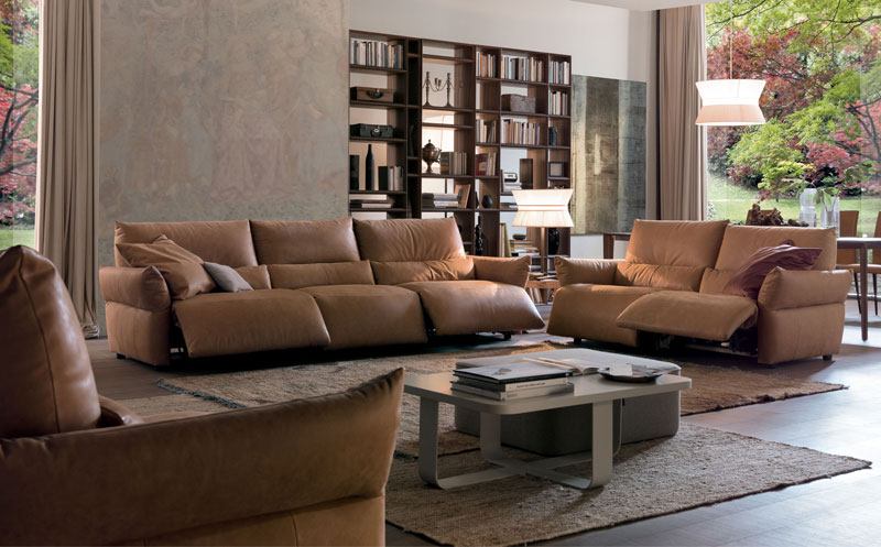 Sofa da ở phòng khách