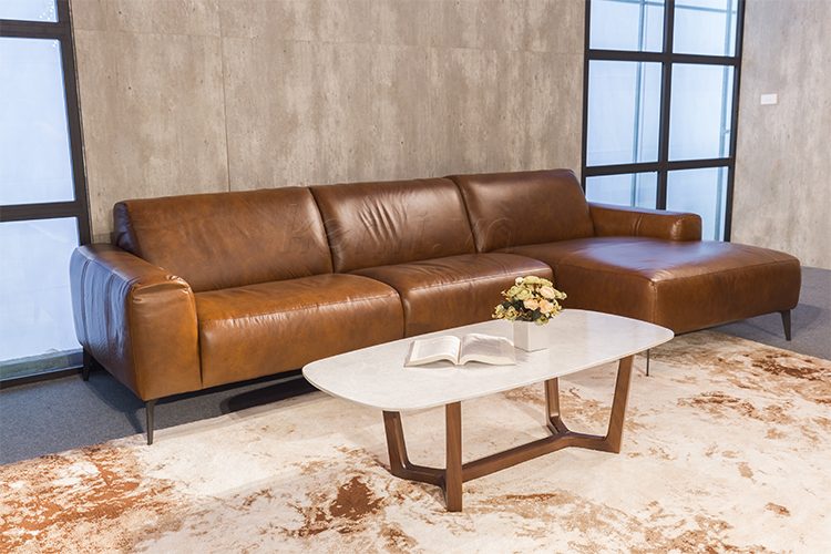 Mẫu sofa da thật nhập khẩu app mb66 cho phòng khách nhỏ 1 Sofa E119 da thật nhập khẩu app mb66