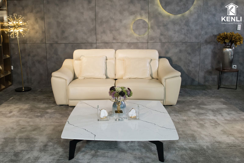 Hướng dẫn chọn ghế sofa da thật cho Chung Cư, Nhà Nhỏ 1 Sofa da thật mb663 cho nhà nhỏ