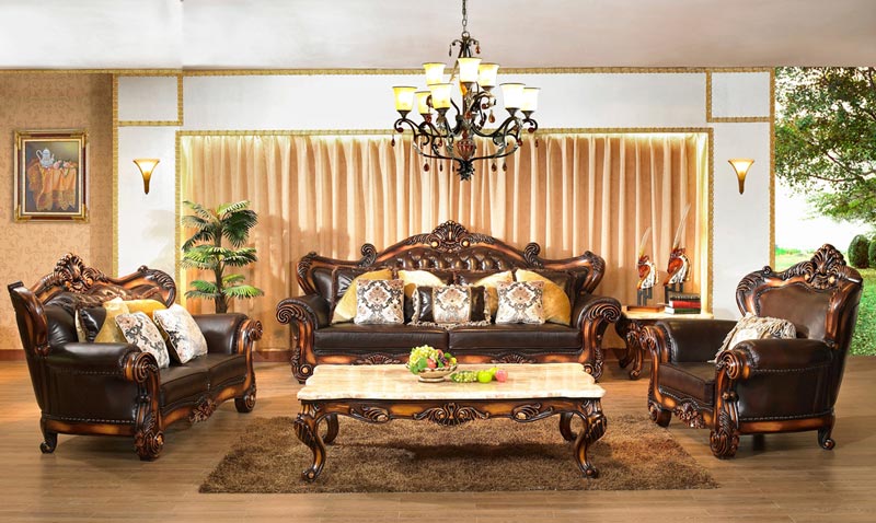 sofa gỗ cổ điển