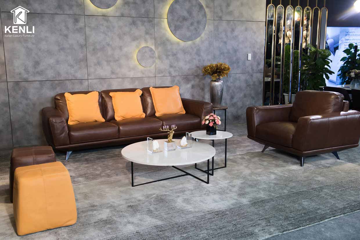 SOFA DA THẬT GEMMA F0196