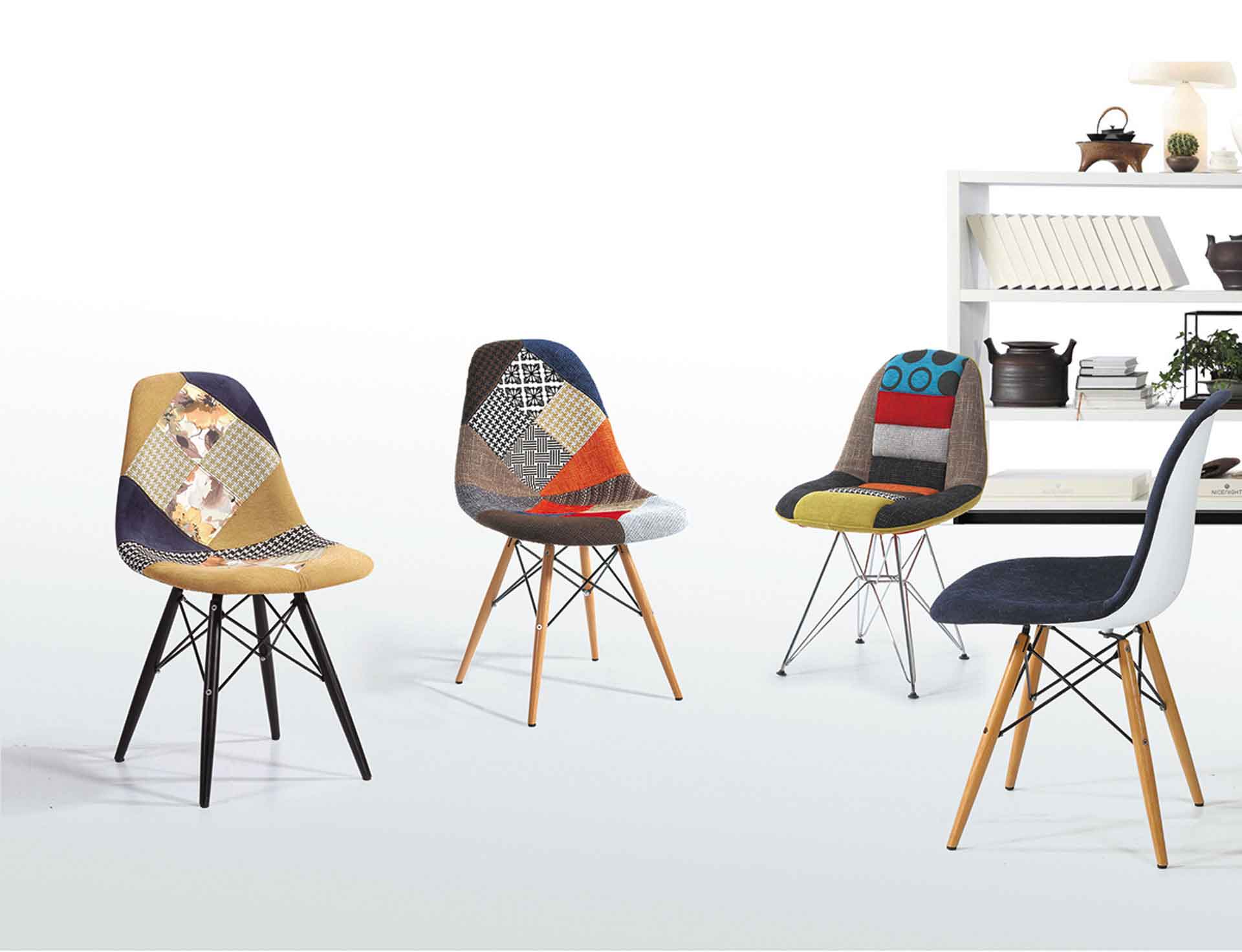 GHẾ EAMES SIDE PATCHWORK MDC231A2