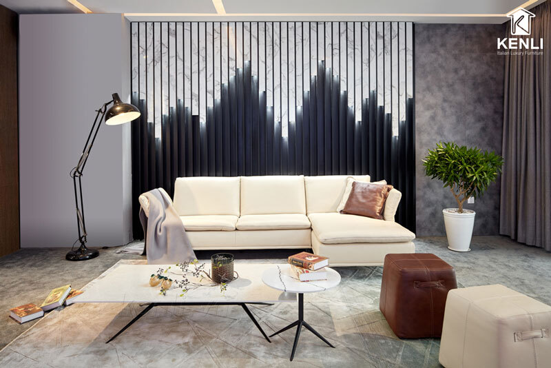 Hướng dẫn chọn ghế sofa da thật cho Chung Cư, Nhà Nhỏ 6 Sofa da thật F026