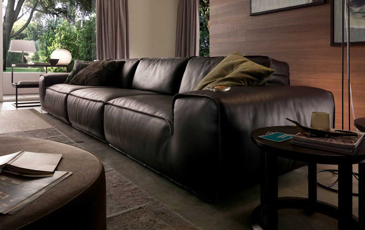 12 mẫu ghế sofa màu đen hứa hẹn gây bão trong năm 2021 5 Sofa da Ý app mb66 Avenue