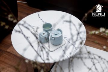 Bí quyết vệ sinh bàn trà mặt đá sáng bóng