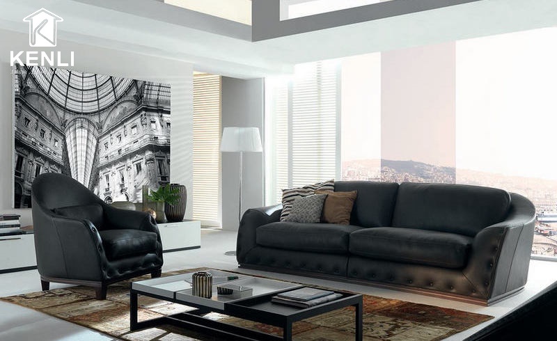 12 mẫu ghế sofa màu đen hứa hẹn gây bão trong năm 2021 2 mb663 màu đen app mb66 từ Chateau d'Ax