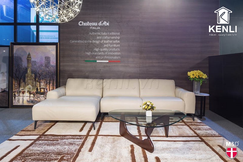 20 mẫu sofa góc đáng mua nhất năm 2021 8 mb663 da thật từ mb663 M&D
