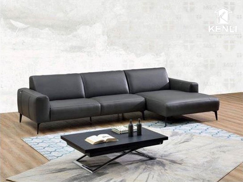 20 mẫu sofa góc đáng mua nhất năm 2021 5 Sofa da thật từ mb663 M&D
