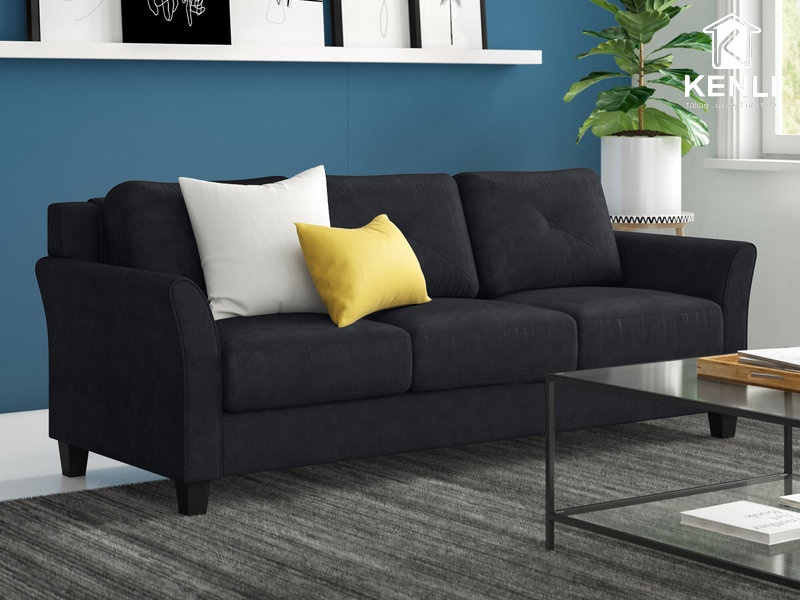 12 mẫu ghế sofa màu đen hứa hẹn gây bão trong năm 2021 8 mb663 vải màu đen