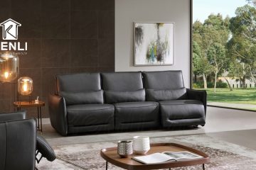 Tận hưởng cuộc sống với sofa da thật FE04 từ M&D