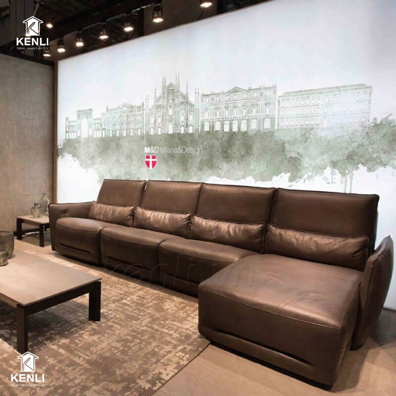 Tận hưởng cuộc sống với sofa da thật FE04 từ M&D 5 mb663 da thật nhập khẩu FE04