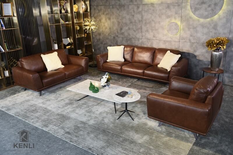 Trải nghiệm sofa da thật GEMMA (F019) từ mb663 M&D 3 Sofa da thật F019