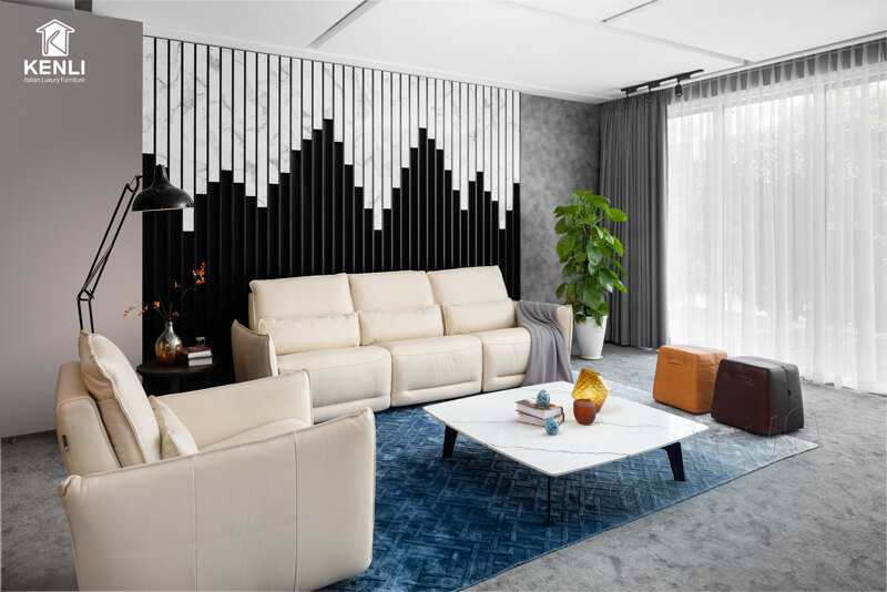 SOFA DA THẬT LEO FE047
