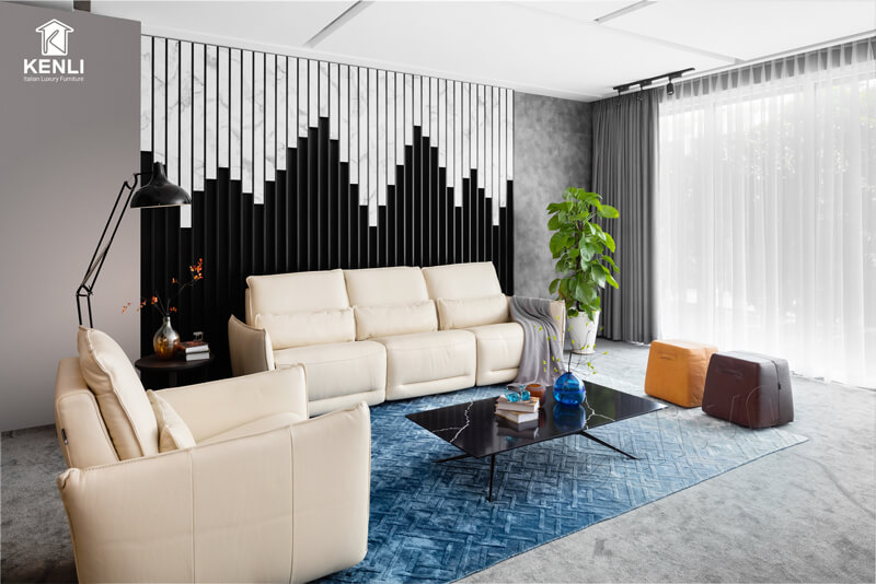 SOFA DA THẬT LEO FE043
