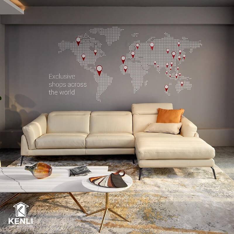 Tận hưởng cuộc sống với Sofa da thật Florence F021 1 Sofa da thật Florence F021