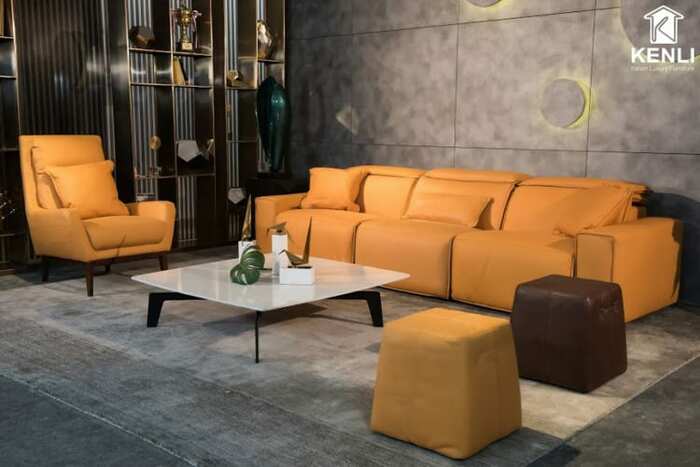 Nên Mua Sofa Hay Bàn Ghế Gỗ Cho Phòng Khách? 6 Sofa da Esterel EE87 - Milano & Design