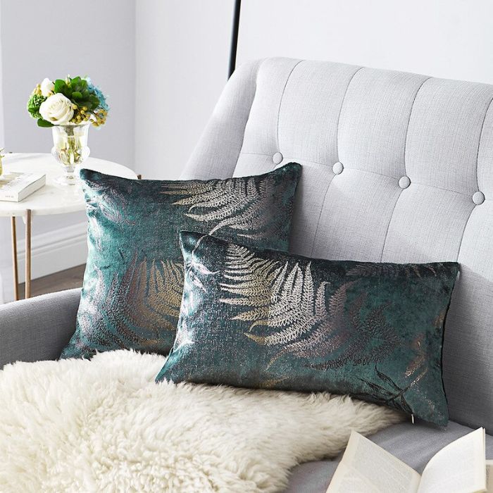 Gối tựa lưng Sofa họa tiết thiên nhiên tươi mới