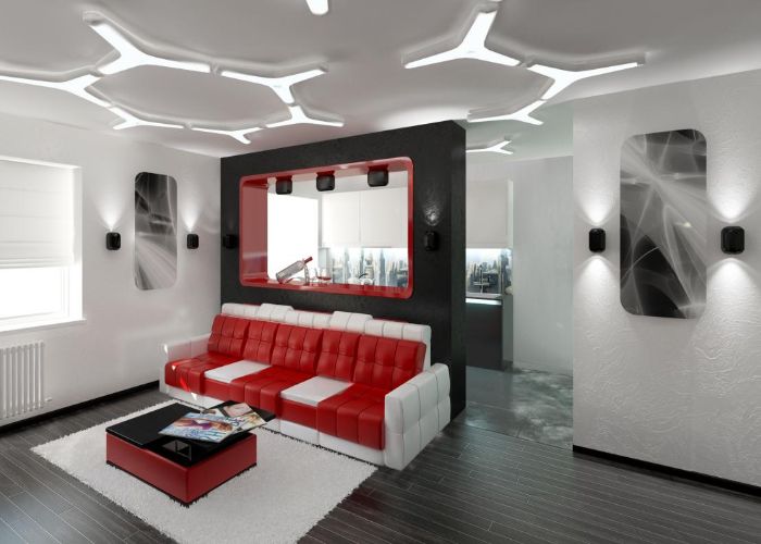 Mẫu Sofa chữ U phòng khách khác biệt