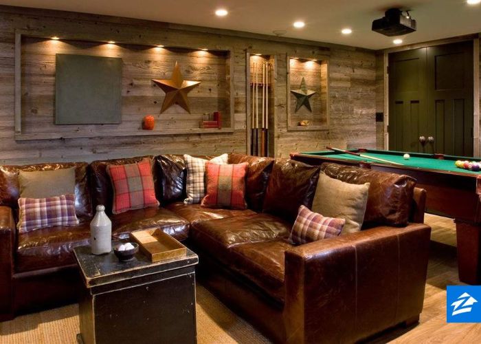 Mẫu Sofa da thật mb66 casino Rustic quán bida