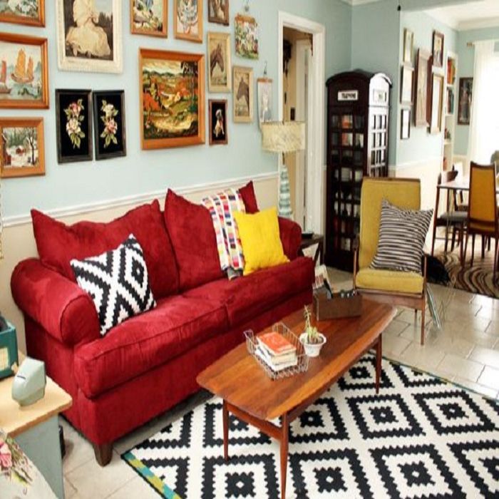 Mẫu Sofa mb66 casino Retro màu đỏ sậm