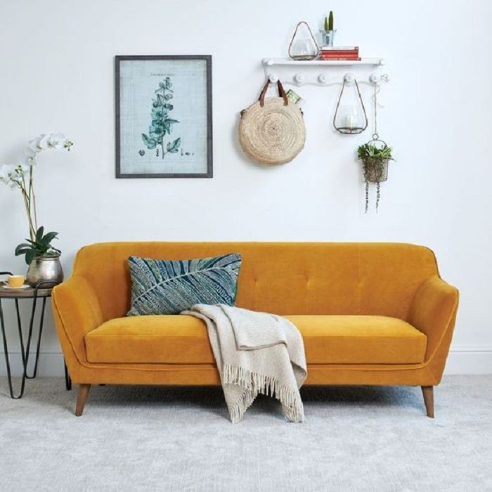 Mẫu Sofa mb66 casino Retro màu vàng đậm