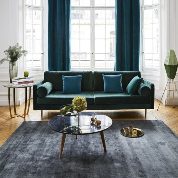 Mẫu Sofa mb66 casino Retro màu xanh đen