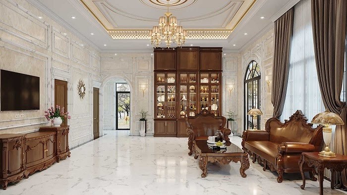 Không gian sang trọng là đặc trưng riêng của tân cổ điển