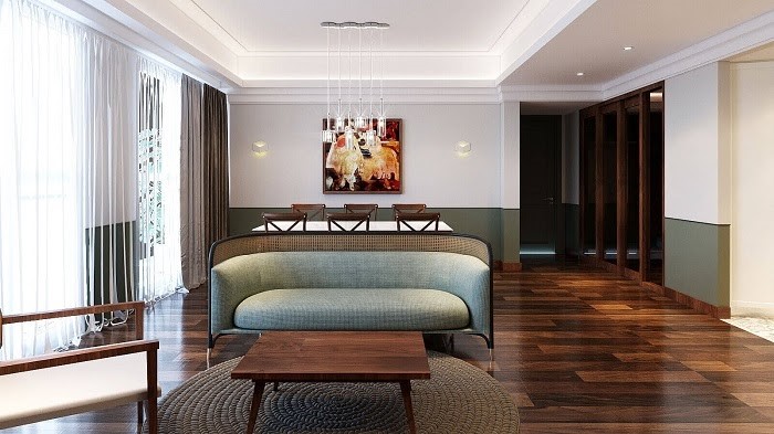 Màu sắc trung tính là tone màu chủ đạo của Indochine