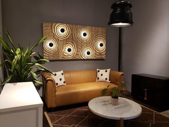 Sofa vàng kem bằng da app mb66 cho phòng khách Sofa vàng kem bằng da app mb66 cho phòng khách