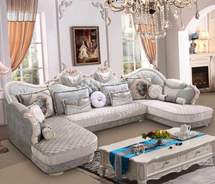 10 Mẫu Sofa Phong Cách Cổ Điển Đầy Mê Hoặc Và Quyến Rũ 7 Bộ Sofa U mb66 casino cổ điển vải nỉ