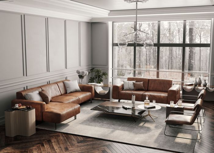 10 Mẫu Sofa Phong Cách Industrial Tràn Đầy Rắn Rỏi 11 Bộ Sofa da thật nhập khẩu