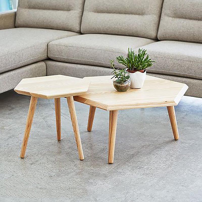 8 mẫu bàn trà hình lục giác