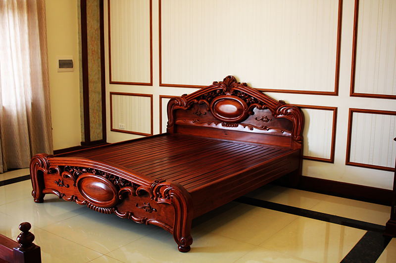 Top 10 Mẫu Giường Gỗ Đẹp Sang Trọng, Chất Lượng, Đẳng Cấp 5 10 mẫu giường gỗ đẹp sang trọng