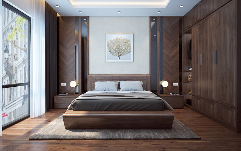Top 10 Mẫu Giường Gỗ Đẹp Sang Trọng, Chất Lượng, Đẳng Cấp 7 10 mẫu giường gỗ đẹp sang trọng