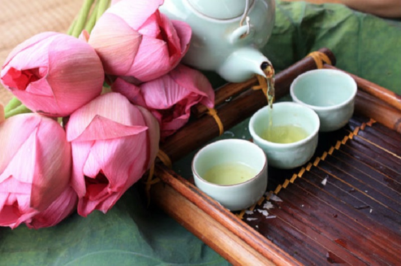 Cách pha trà tim sen trị mất ngủ