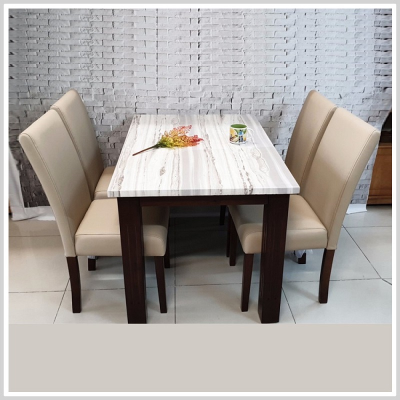 Top Mẫu Kích Thước Bàn Ăn 4 Người Sang Trọng 1 bộ bàn ăn 4 ghế