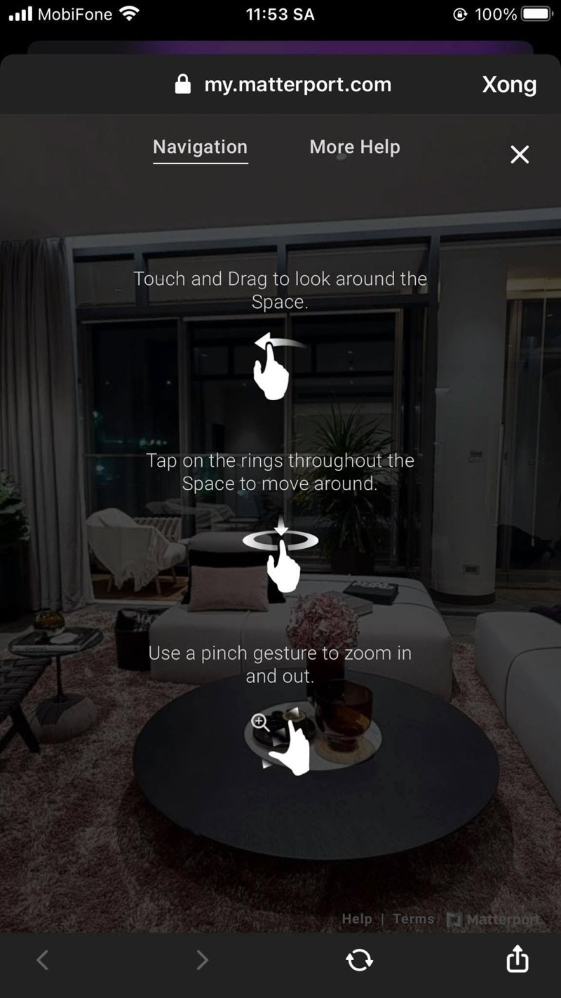 USER MANUAL – 360° MATTERPORT HƯỚNG DẪN SỬ DỤNG THAM QUAN THỰC TẾ ẢO 6 showroom virtual 6