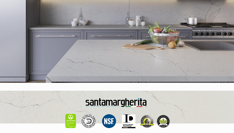 Mãn Nhãn Với 4 Mẫu Đá Nhân Tạo Thạch Anh Santamargherita Từ Italy 4 1. Santamargherita Kiet tac da Y