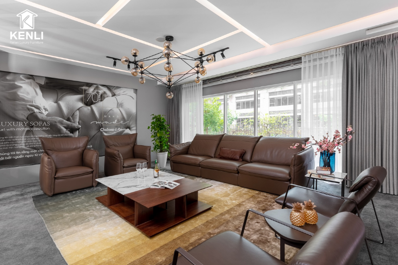 SOFA DA THẬT SOFTY 17393