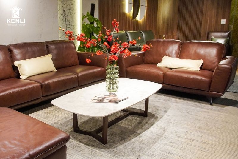 SOFA DA THẬT GEMMA F0195