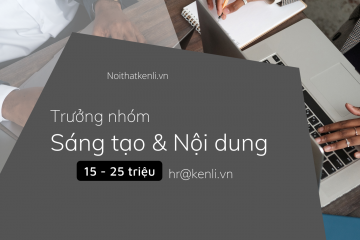 Tuyển Dụng Trưởng Nhóm Sáng Tạo & Nội Dung