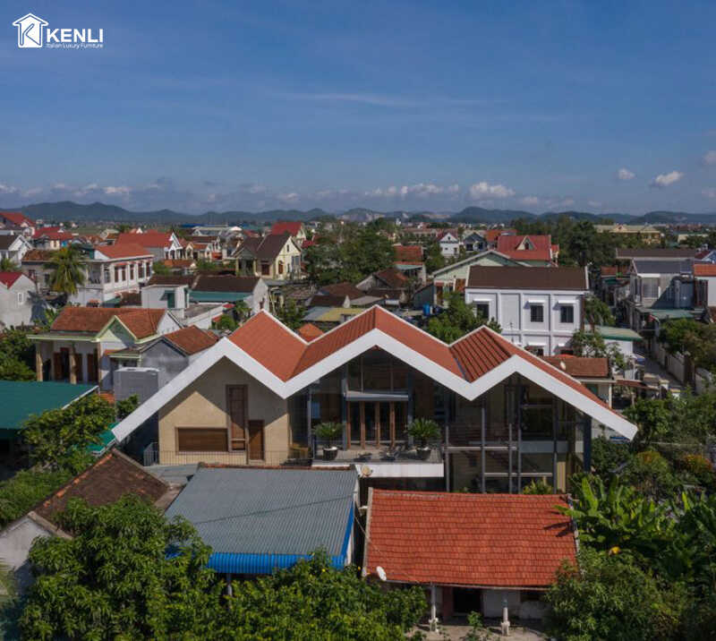 Kiến Trúc Hiện Đại Dưới Nếp Mái Truyền Thống 3 nep mai truyen thong cung khong gian mang Am huong hien Dai 3 optimized